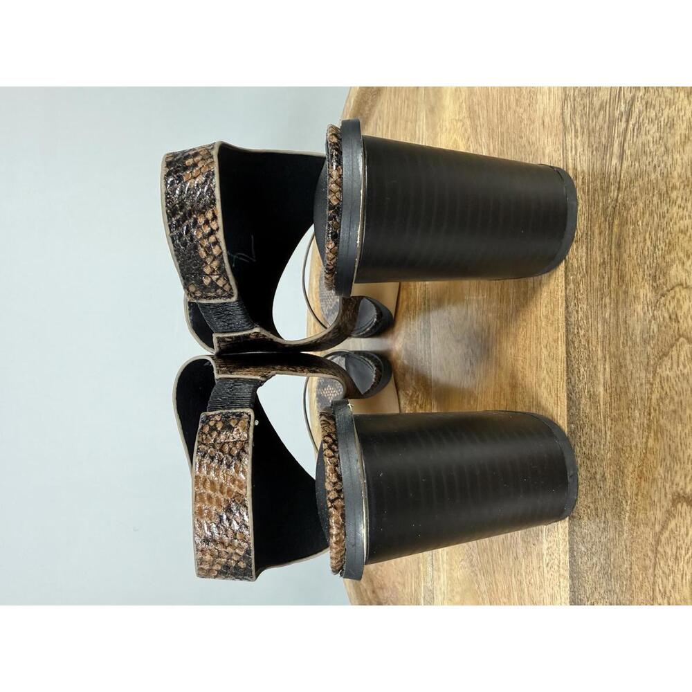 French Connection Women's Lori Sandals In Snakeskin Print Size 9 NWB - Picture 5 of 13